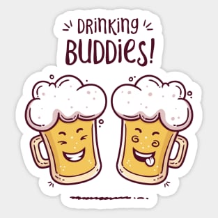 Drinking Buddies - Beer Lovers Sticker